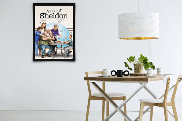 Young Sheldon Signed Poster with COA