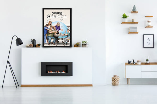 Young Sheldon Signed Poster with COA