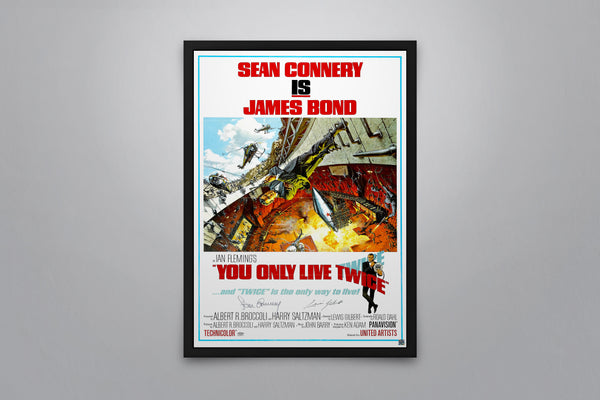 You Only Live Twice Signed Poster with COA