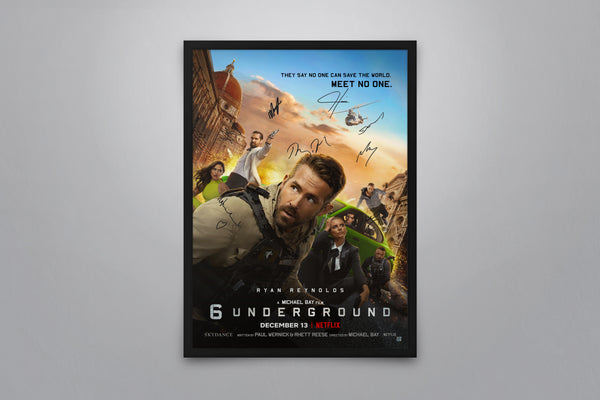 6 Underground - Signed Poster + COA
