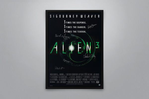 Alien 3 - Signed Poster + COA
