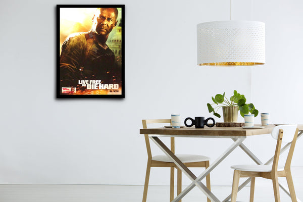 LIVE FREE OR DIE HARD - Signed Poster + COA