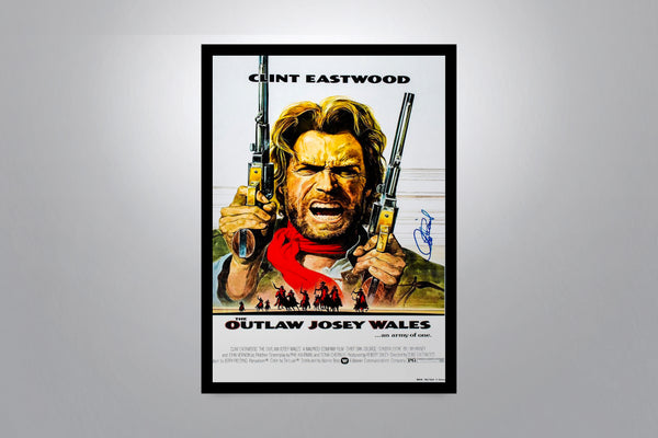 THE OUTLAW JOSEY WALES - Signed Poster + COA