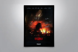 GODZILLA - Framed Signed Movie Poster