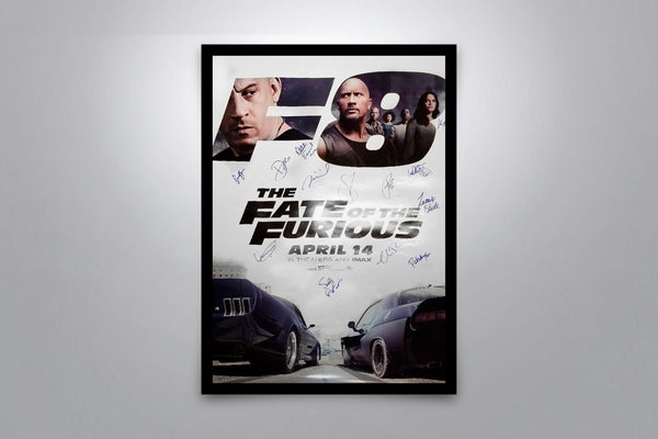 THE FATE OF THE FURIOUS - Signed Poster + COA