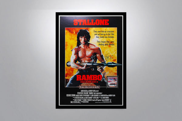 RAMBO: First Blood Part II - Signed Poster + COA