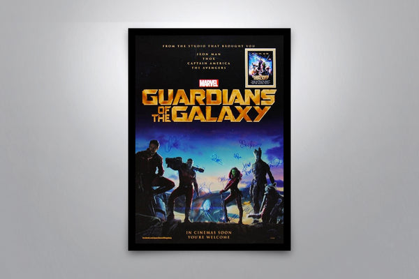 GUARDIANS OF THE GALAXY - Signed Poster + COA