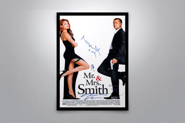 Mr. and Mrs. Smith Original Movie Poster - Signed Poster + COA