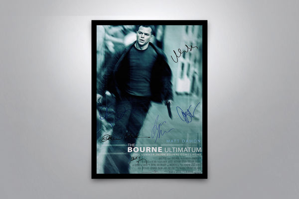THE BOURNE ULTIMATUM - Signed Poster + COA