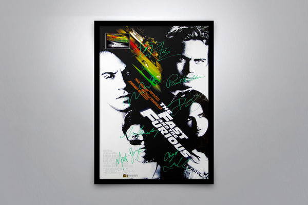 THE FAST AND THE FURIOUS - Signed Poster + COA