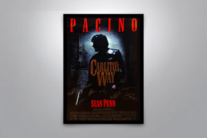 AL PACINO CARLITO's WAY - Signed Poster + COA