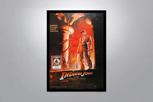 INDIANA JONES AND THE TEMPLE OF DOOM - Signed Poster + COA
