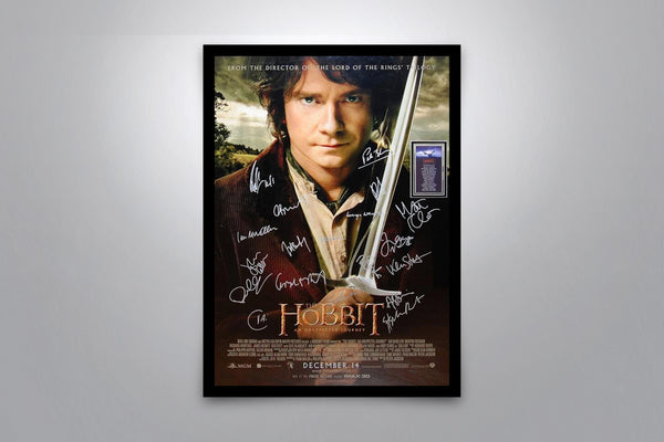 THE HOBBIT: An Unexpected Journey - Signed Poster + COA