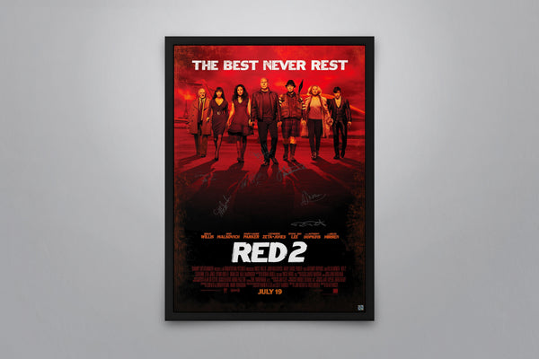 Red 2 Signed Poster with COA