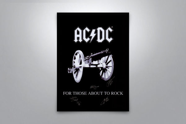 AC/DC: For Those About To Rock - Signed Poster + COA