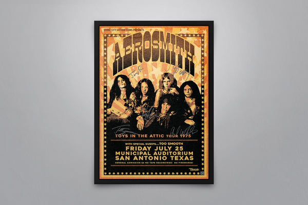 Aerosmith: Toys in the Attic - Signed Poster + COA