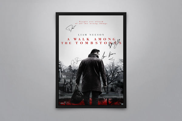 A Walk Among the Tombstones - Signed Poster + COA