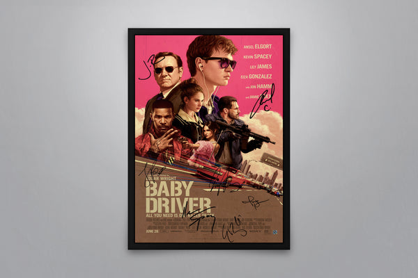 Baby Driver - Authentic Signed Poster + COA