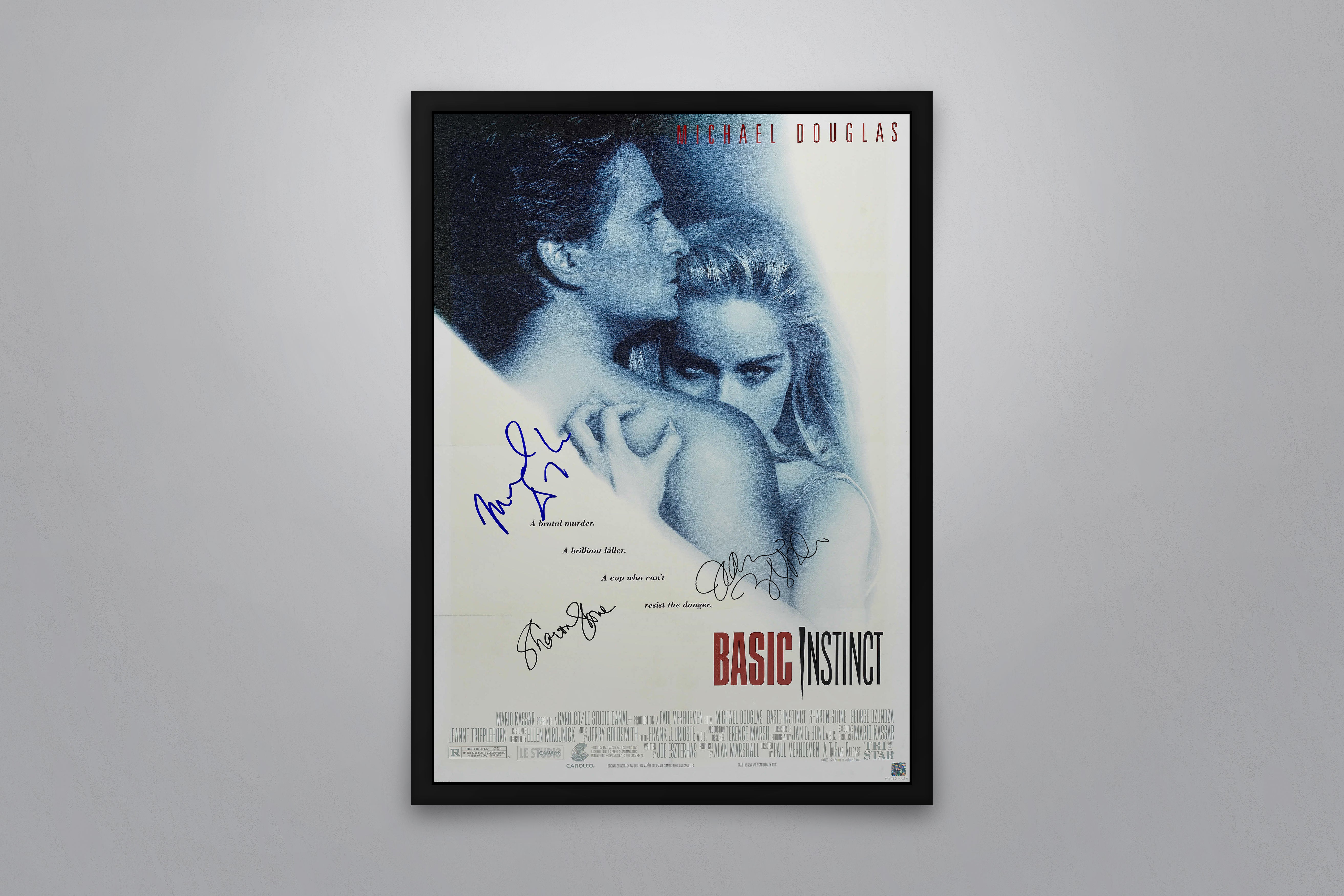 Basic Instinct - Signed Poster + COA