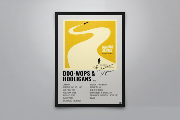 Bruno Mars: Doo-wops and Hooligans - Signed Poster + COA