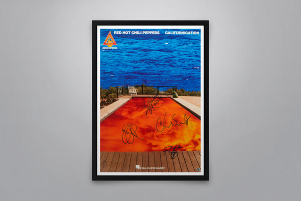 Red Hot Chili Peppers: Californication - Signed Poster + COA