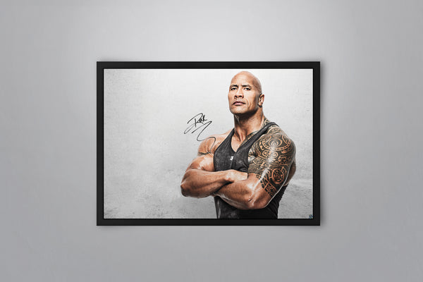 Dwayne "The Rock" Johnson - Signed Poster + COA