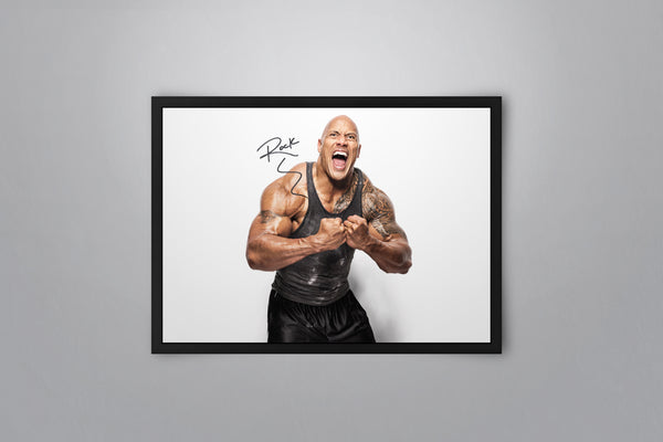 Dwayne "The Rock" Johnson - Signed Poster + COA