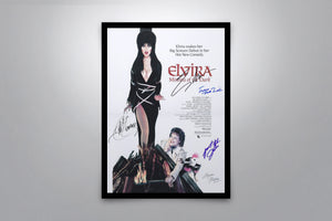 Elvira Mistress of the Dark - Signed Poster + COA