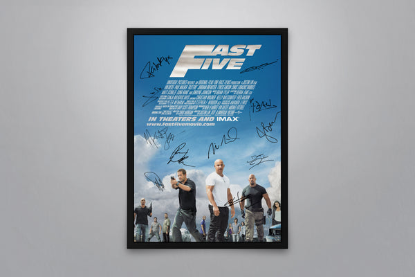 Fast Five - Signed Poster + COA