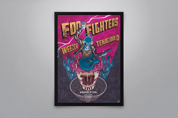 Foo Fighters - Bogota, 2019 - Signed Poster + COA