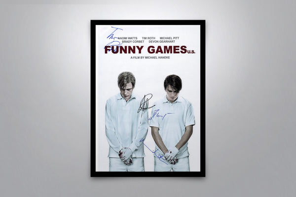 Funny Games U.S. - Signed Poster + COA