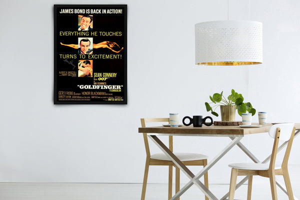 JAMES BOND: Goldfinger - Signed Poster + COA