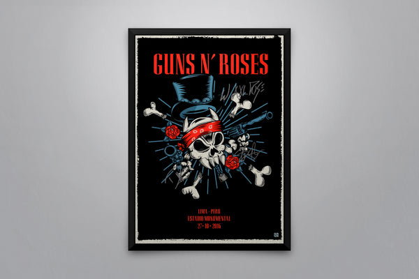 Guns N' Roses - Signed Poster + COA