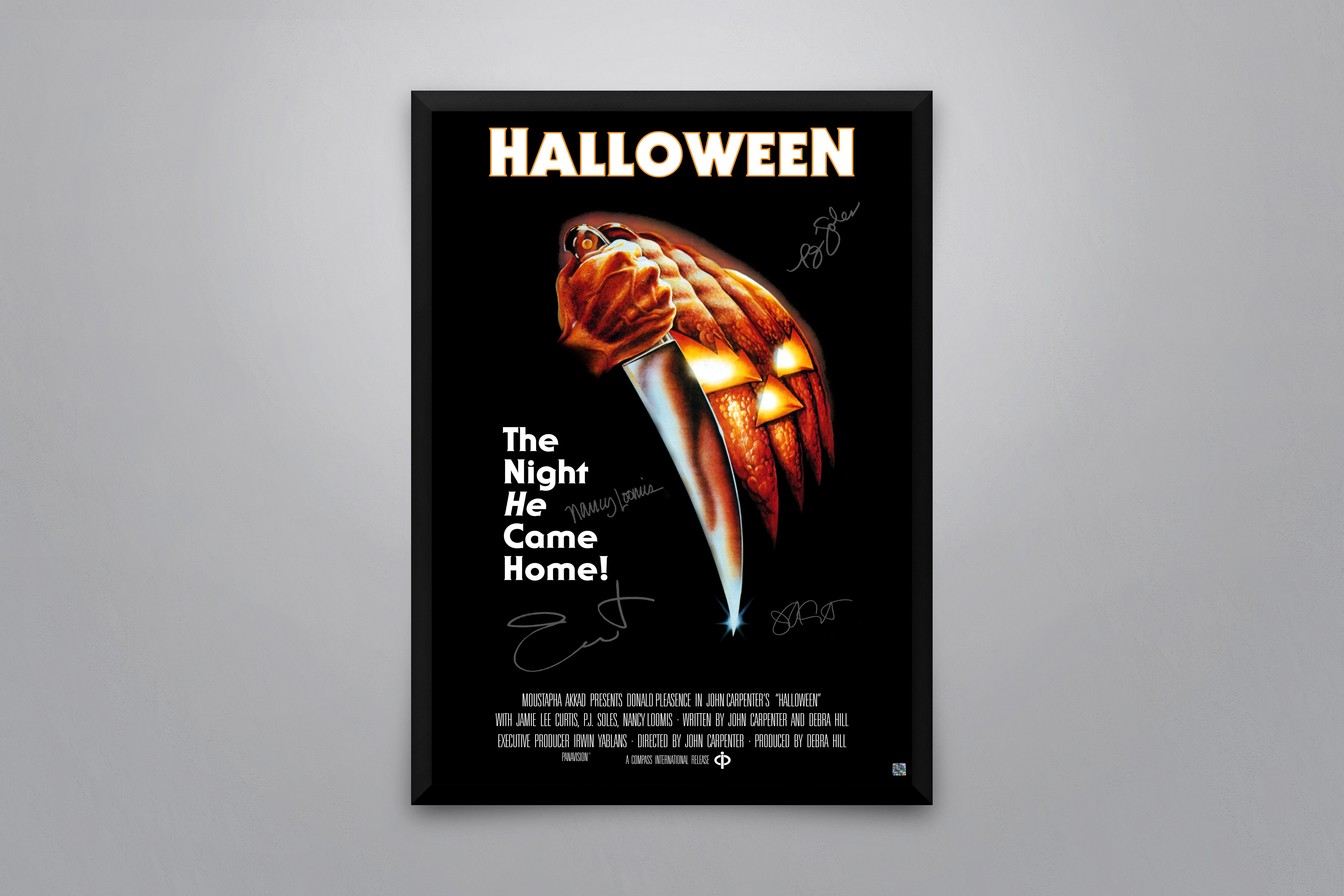 John Carpenter Halloween Movie Signed Poster - CharityStars