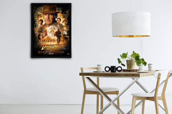 INDIANA JONES AND THE KINGDOM OF THE CRYSTAL SKULL - Signed Poster + COA