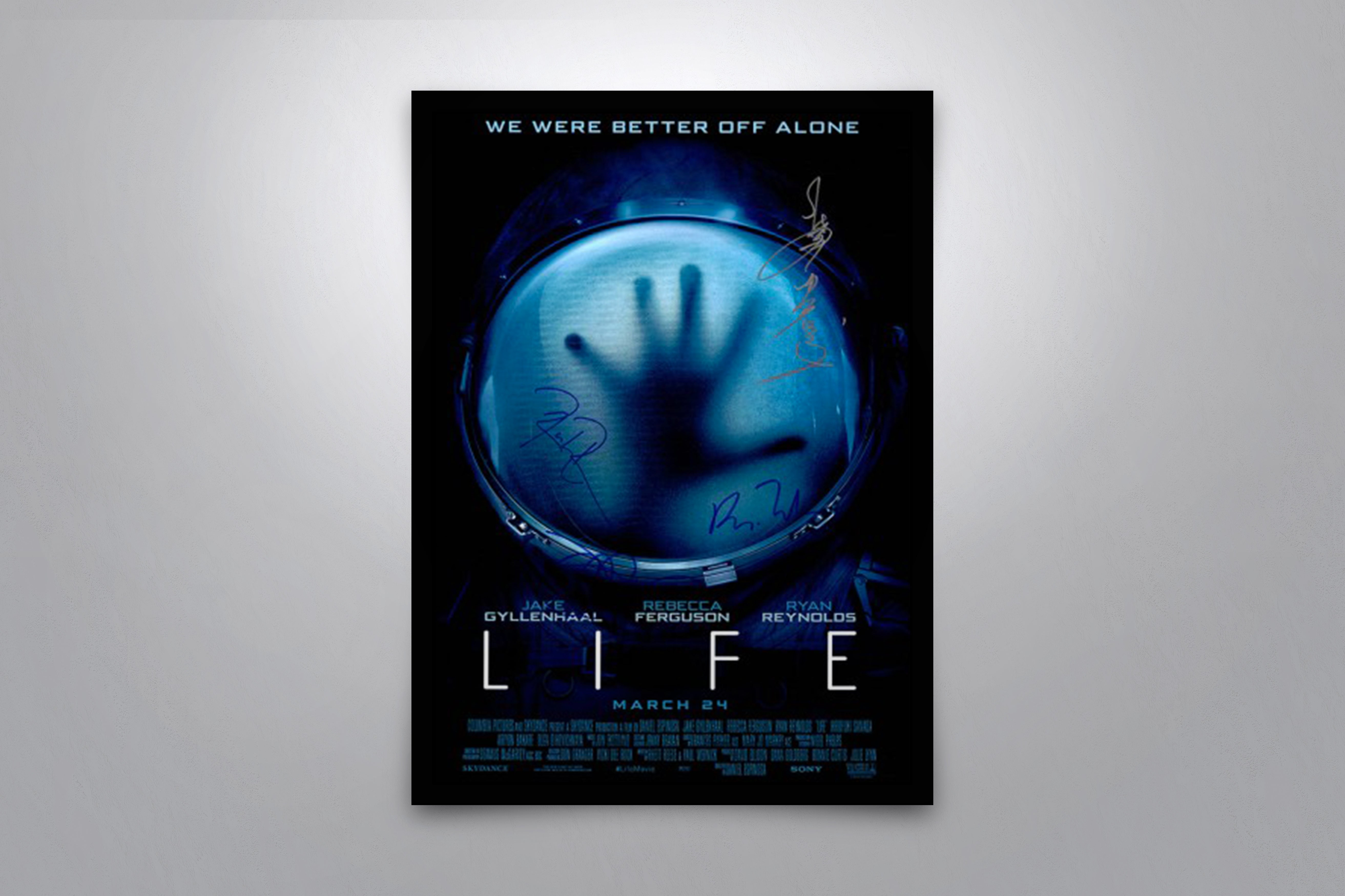 Life Signed Poster with COA