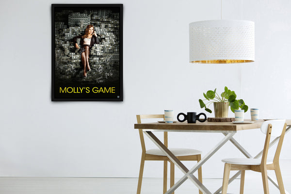 Molly's Game - Signed Poster + COA