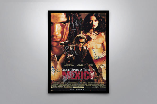 Once Upon a Time in Mexico - Signed Poster + COA