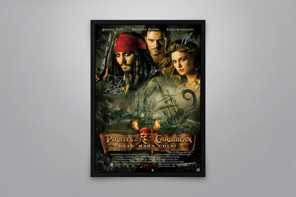 PIRATES OF THE CARIBBEAN: Dead Man's Chest - Signed Poster + COA