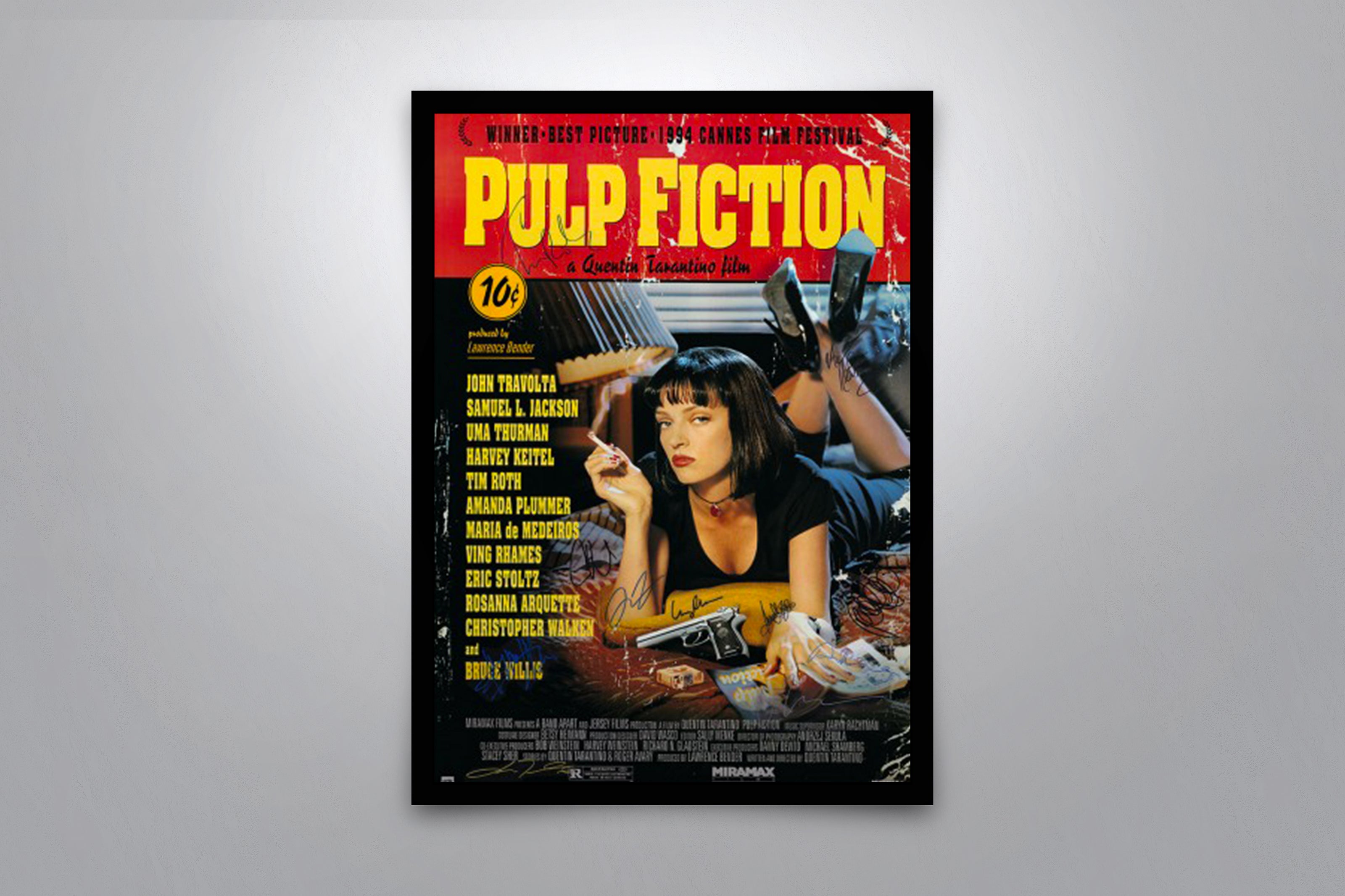 Pulp Signed Pulp Fiction Signed Poster with COA