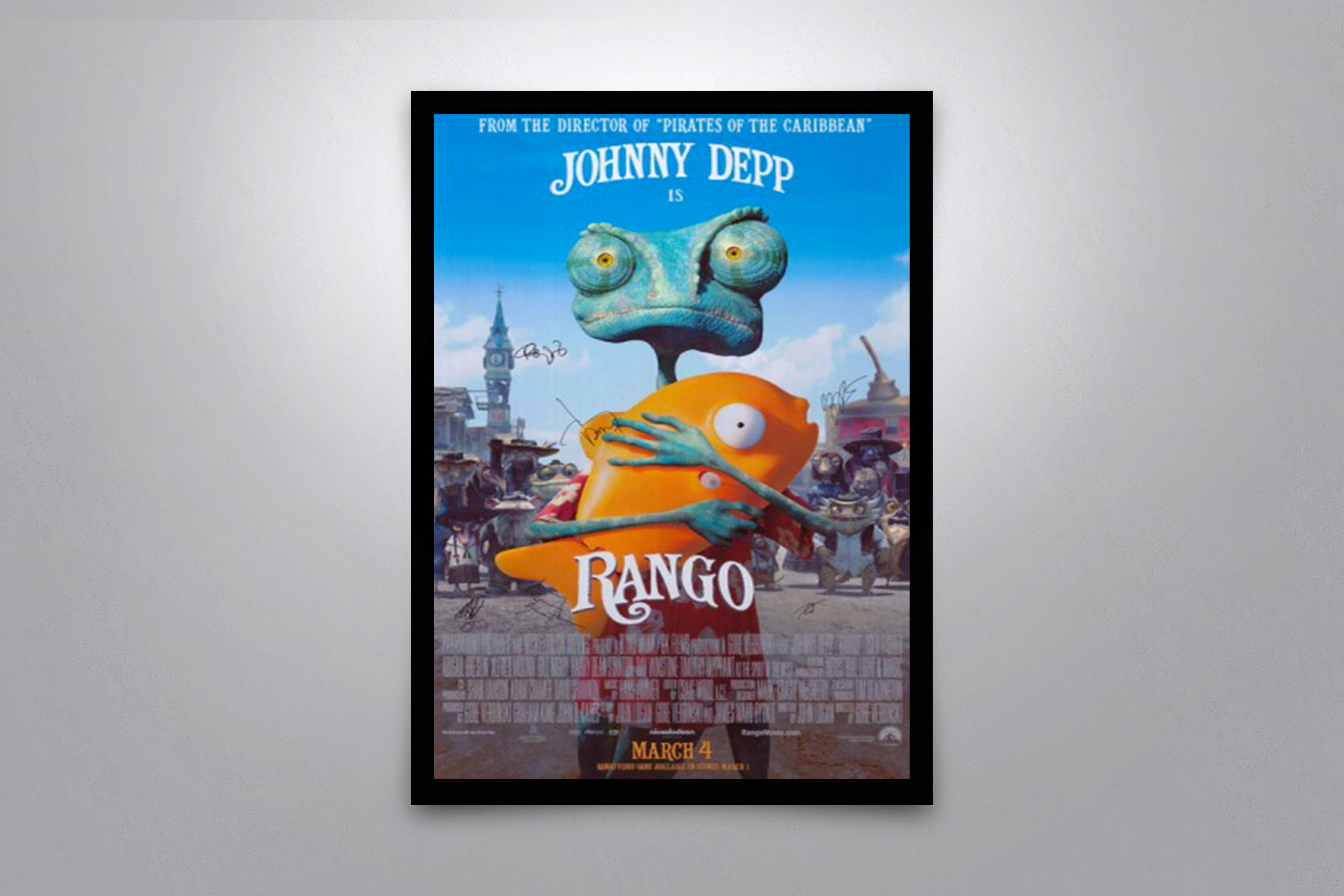 Rango - Signed Poster + COA – Poster Memorabilia