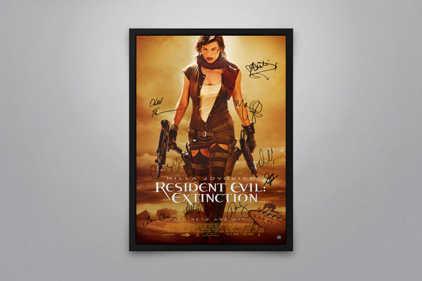 Resident Evil: Extinction -Signed Poster + COA