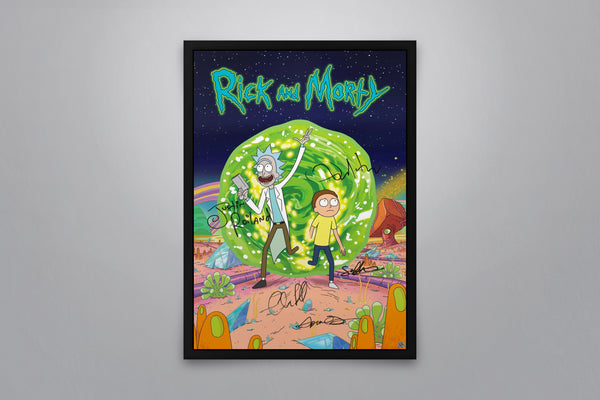 Rick and Morty -  Signed Poster + COA