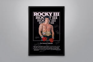 Rocky III Signed Poster with COA