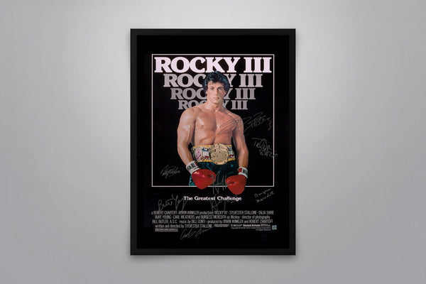 Rocky III Signed Poster with COA
