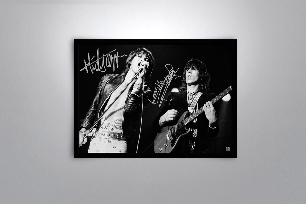 The Rolling Stones ストーンズ　ポスター　モノクロ The Rolling Stones Signed Poster | Poster Memorabilia
