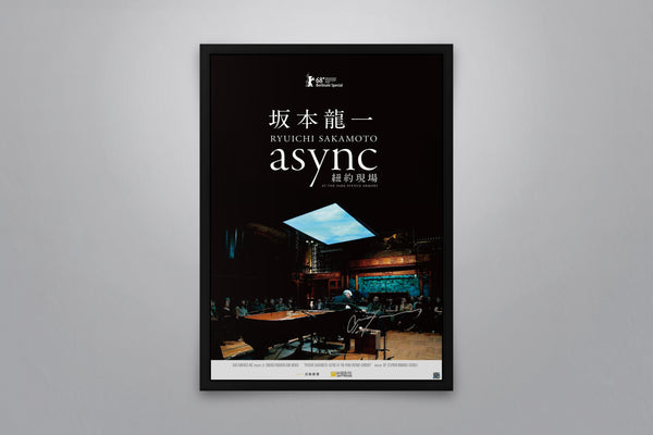 Ryuichi Sakamoto: async at the Park Avenue Armory - Signed Poster + COA
