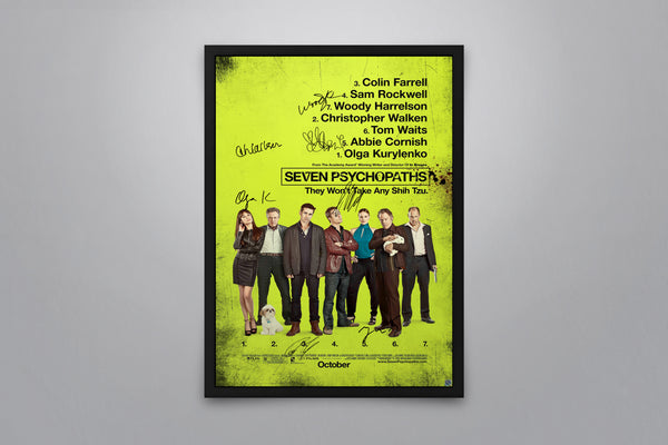 Seven Psychopaths - Signed Poster + COA