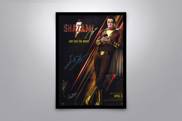 Shazam!  - Signed Poster + COA