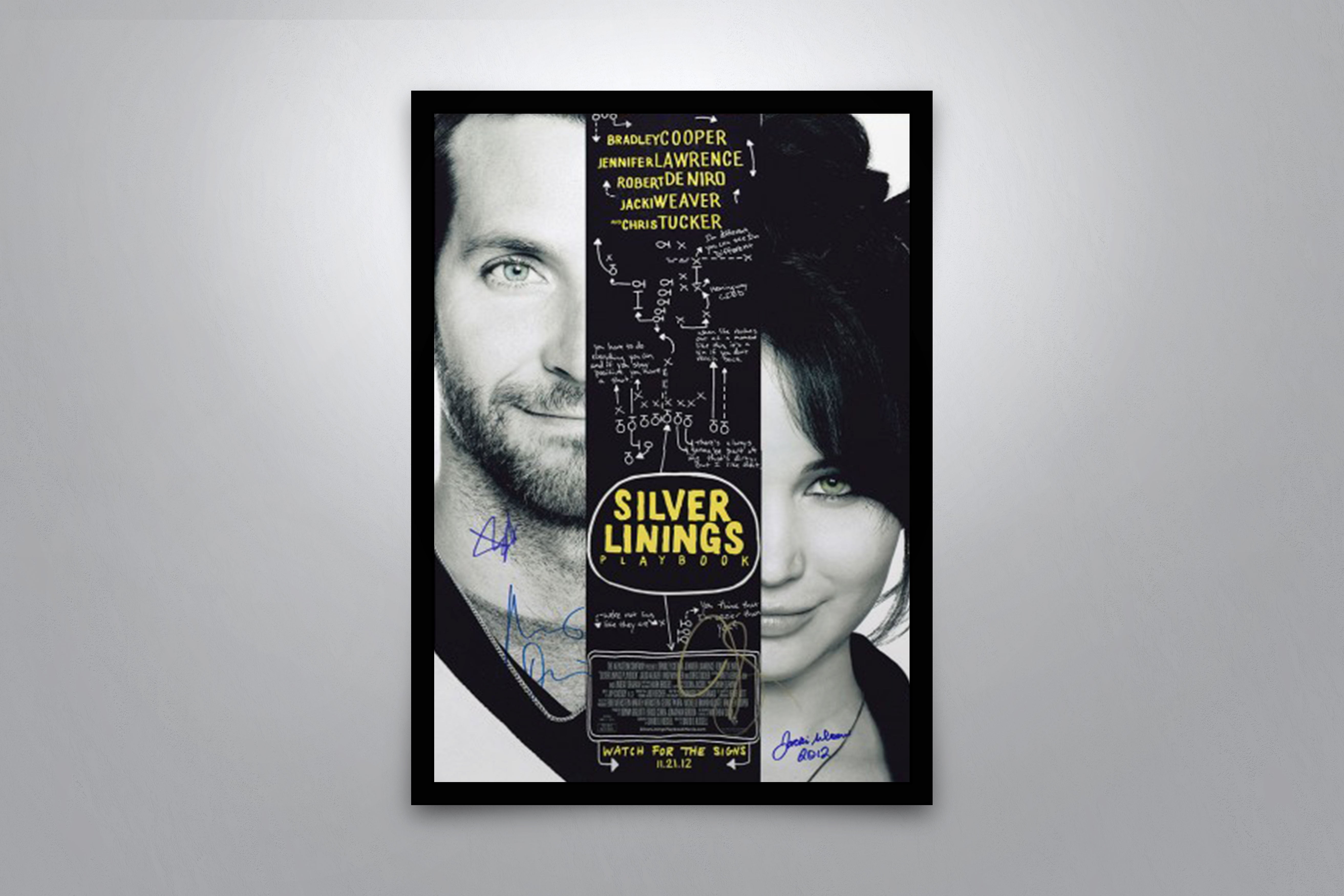 Silver Linings Playbook Signed Poster COA   Silver Linings Playbook 1 